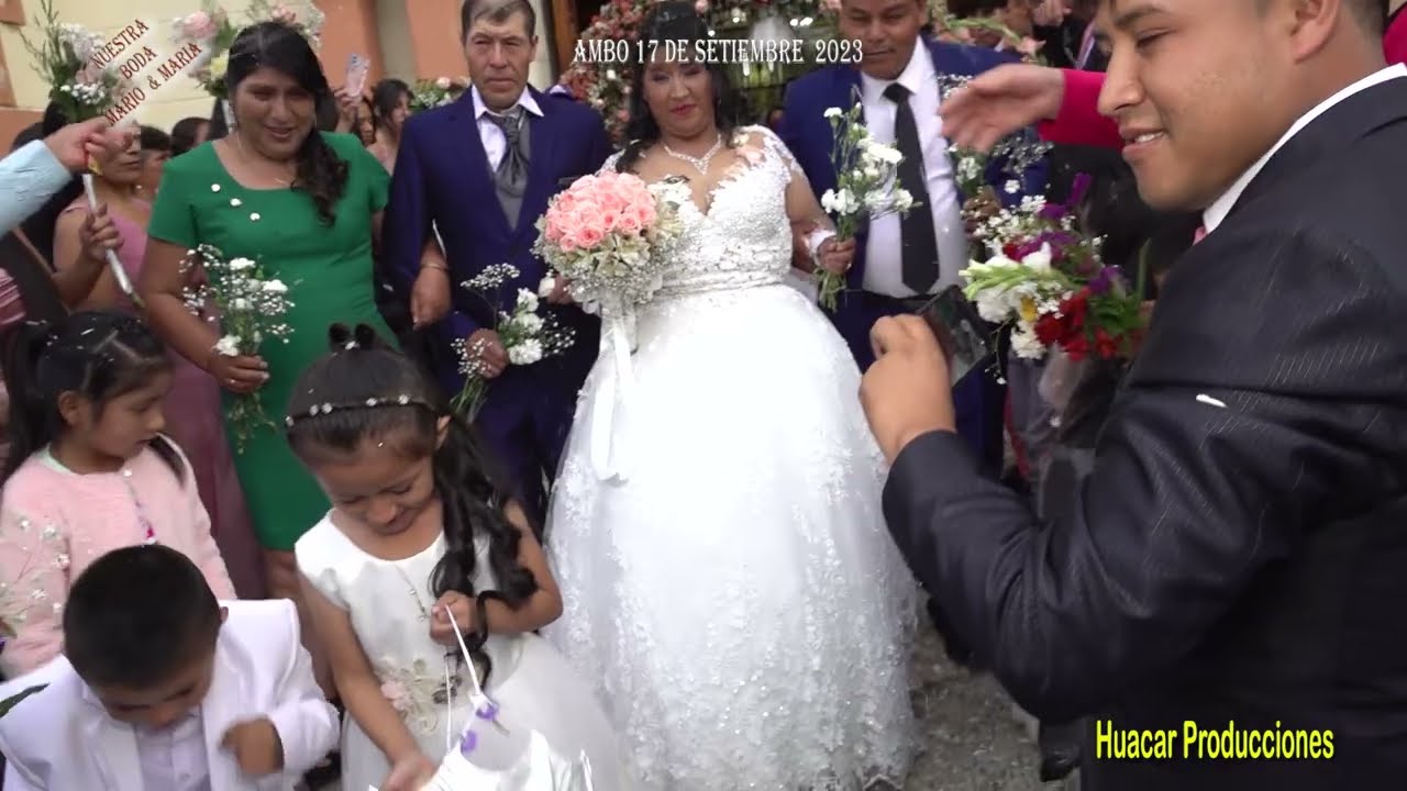 MATRIMONIO DE MARIO Y MARIA EN AMBO 16.09.23