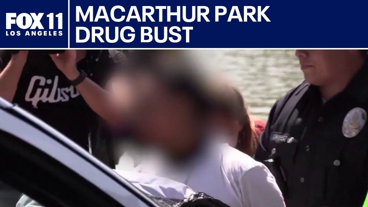 Trece detenidos en una redada antidrogas en MacArthur Park.