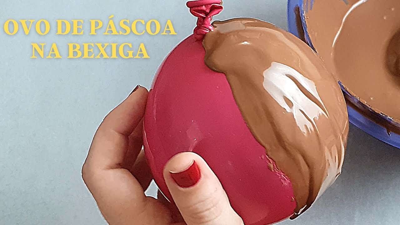 COMO FAZER OVO DE PÁSCOA SEM A FORMA | OVO DE PÁSCOA NA BEXIGA | PASCOA 2022 | A ISA NA COZINHA