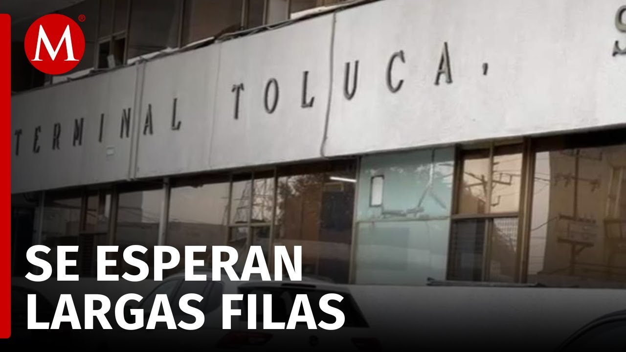 Alta afluencia por vacaciones de Semana Santa en central de Edomex