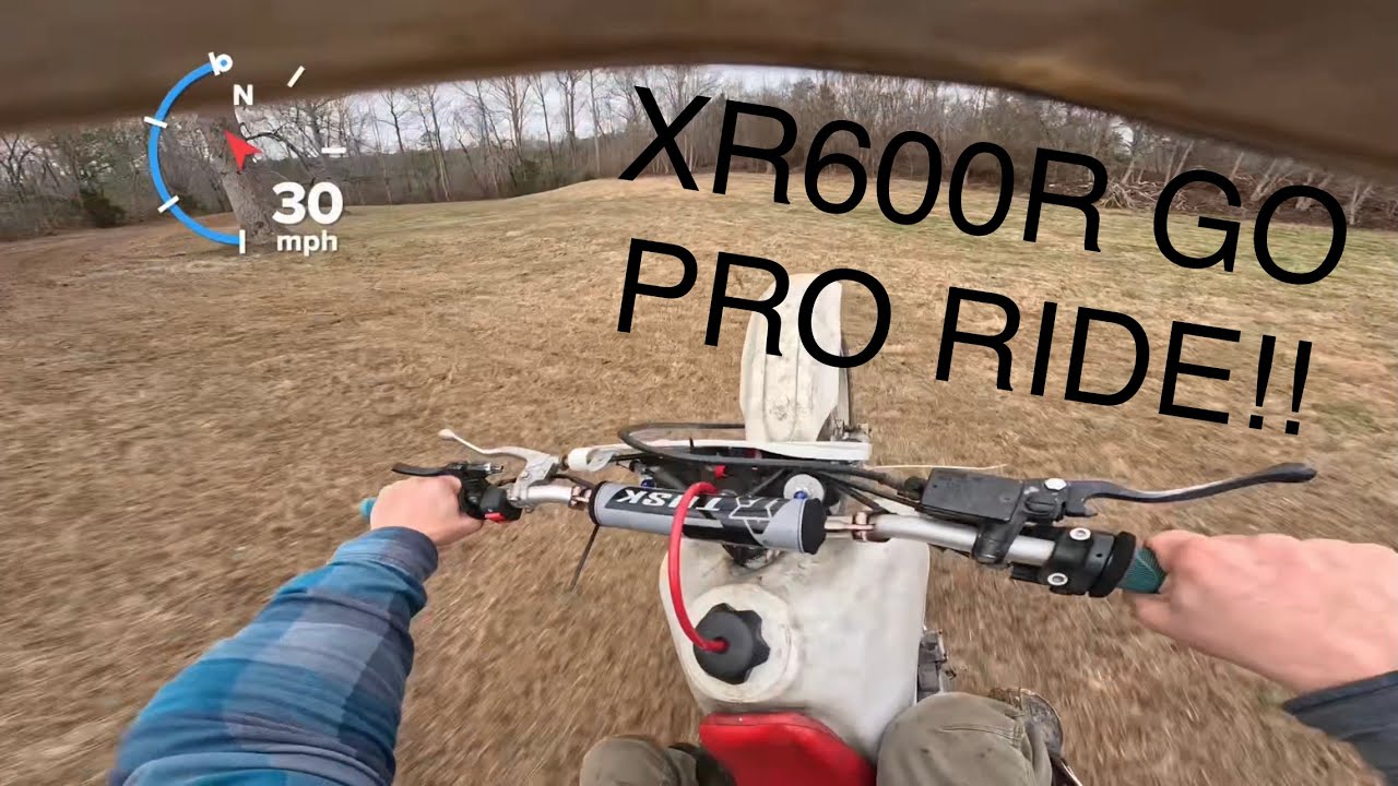 XR600R in the woods and fields! 