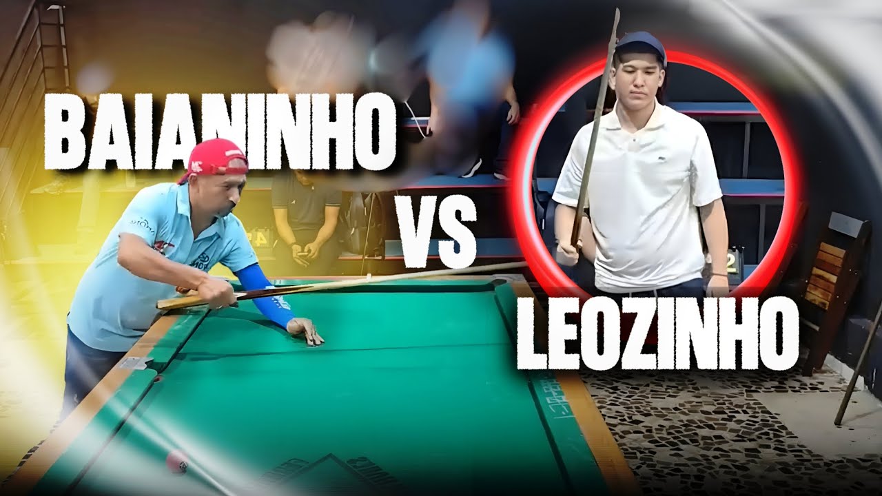 BAIANINHO X LEOZINHO  #SINUCAAOVIVO #BAIANINHOMAUA #SINUCA #ESTREIA #RONALDORIBEIRAOPRETO