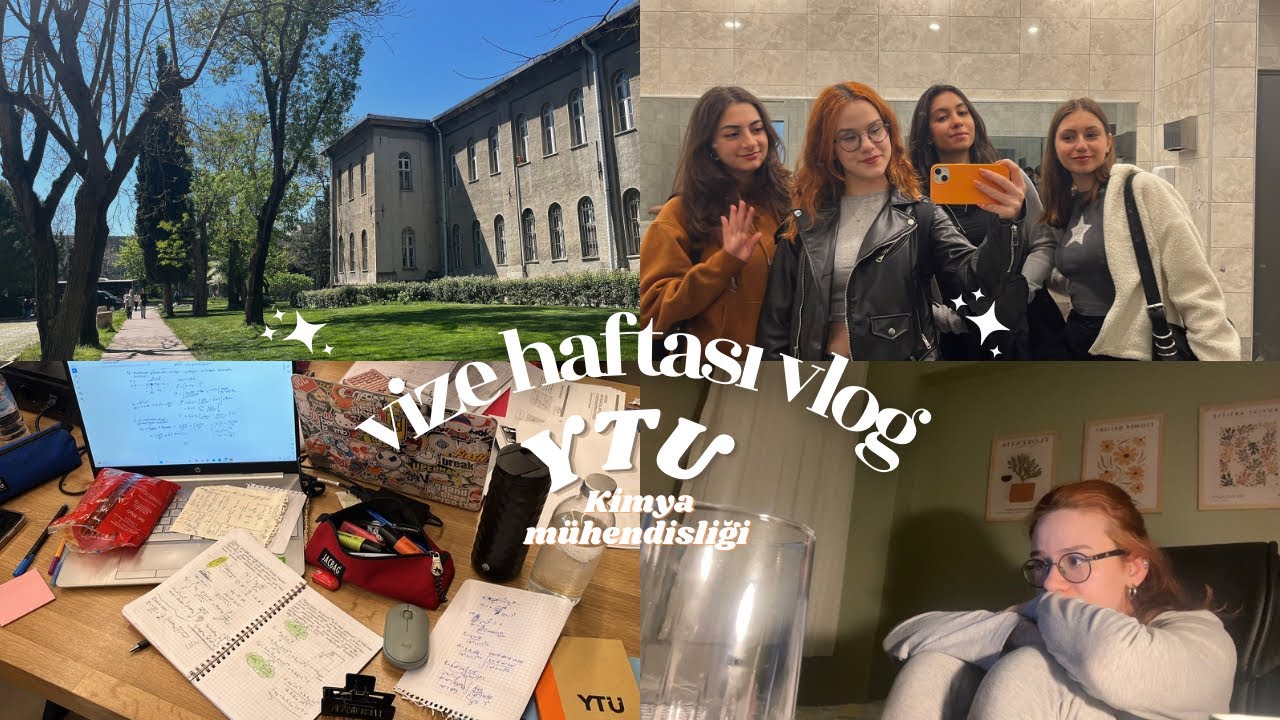 VİZE HAFTASI VLOG | YTÜ Kimya Mühendisliği, 1 günde 4 sınav?