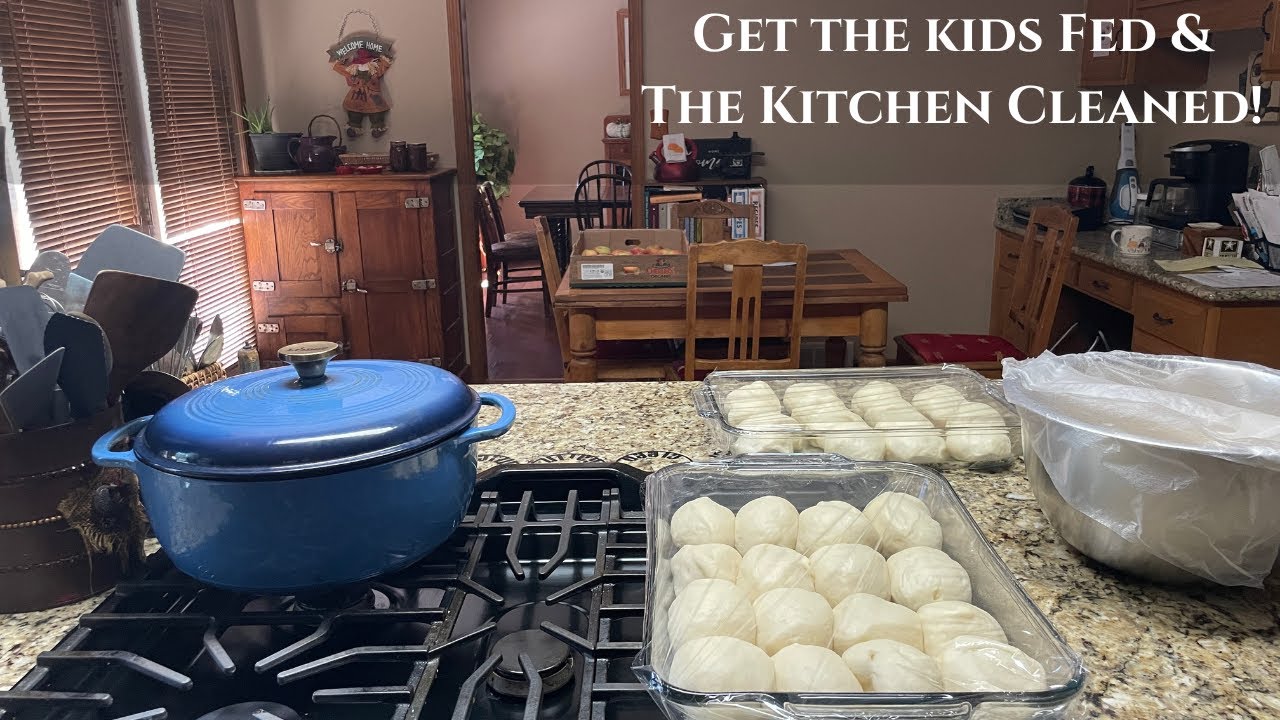 How to Set Up a KITCHEN WORKFLOW | Large family homeschool mom style!