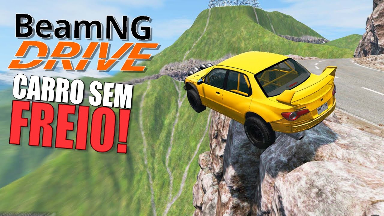 Descendo a Montanha sem Freios no Beamng Drive