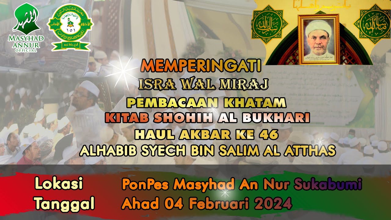 LIVE PEMBACAAN MAULID NABI MUHAMMAD SAW 1445H - RANGKAIAN HAUL AL HABIB SYEKH BIN SALIM ALATAS KE 46