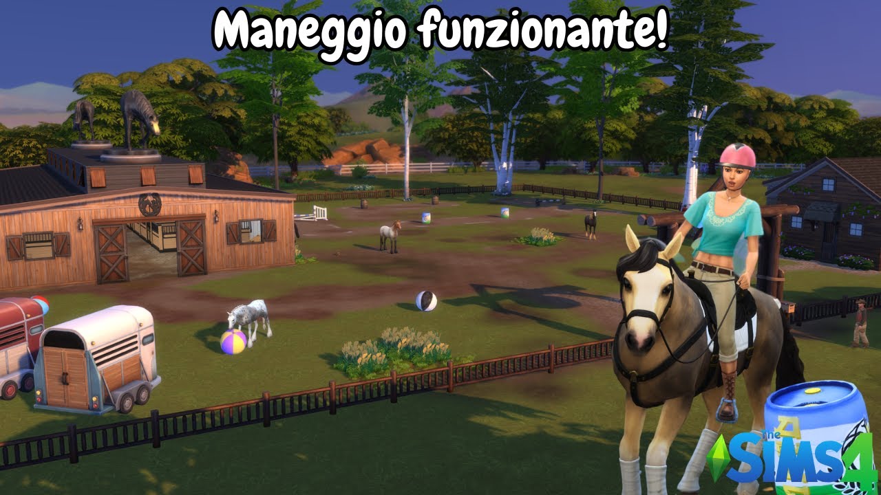 Ho creato un Maneggio funzionante con Hobby e Attività! - The Sims 4