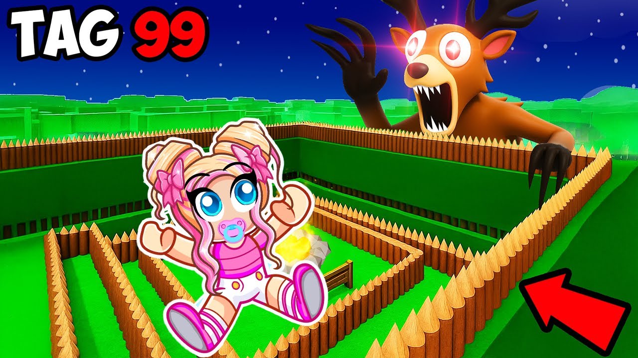 ÜBERLEBE 99 NÄCHTE im WALD als BABY! 🌸 Roblox