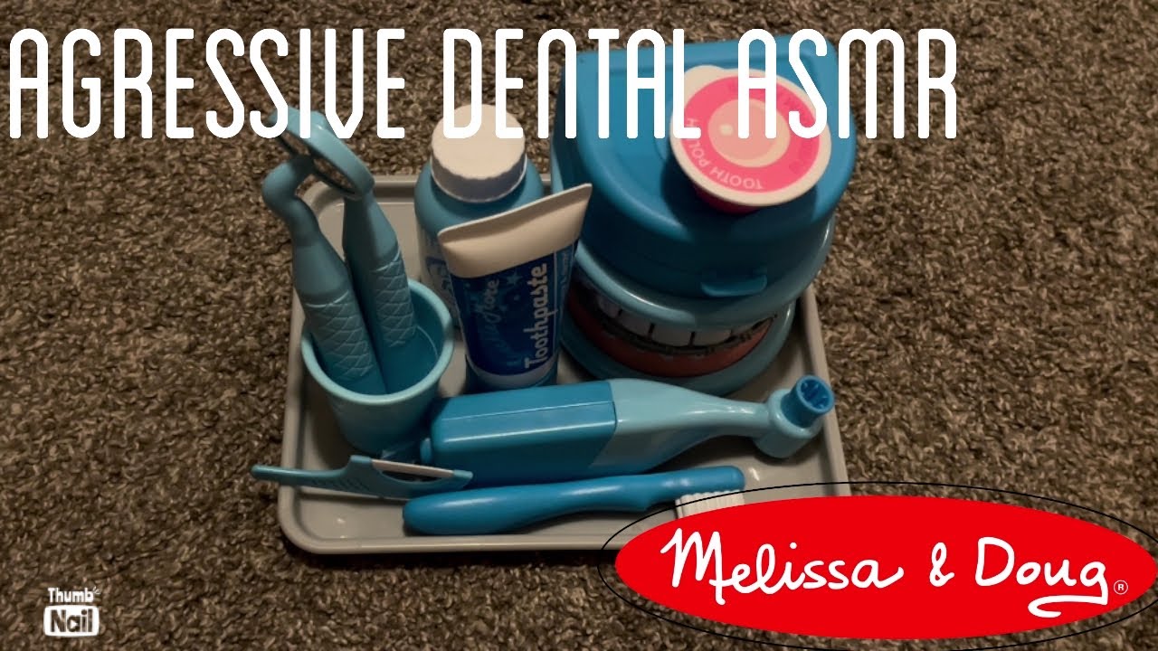 ASMR | Melissa And Doug Dentist Kit Appointment (aggressive, fast, tapping)