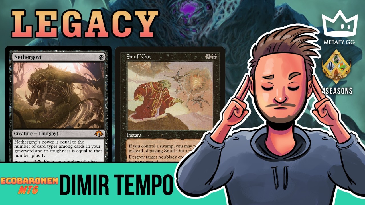 Безупречный забег: Nethergoyf вернулся в Dimir Tempo! \ Legacy \ MTGO