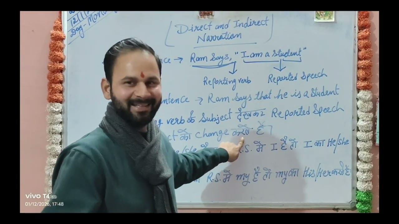 Direct and indirect Narration 
