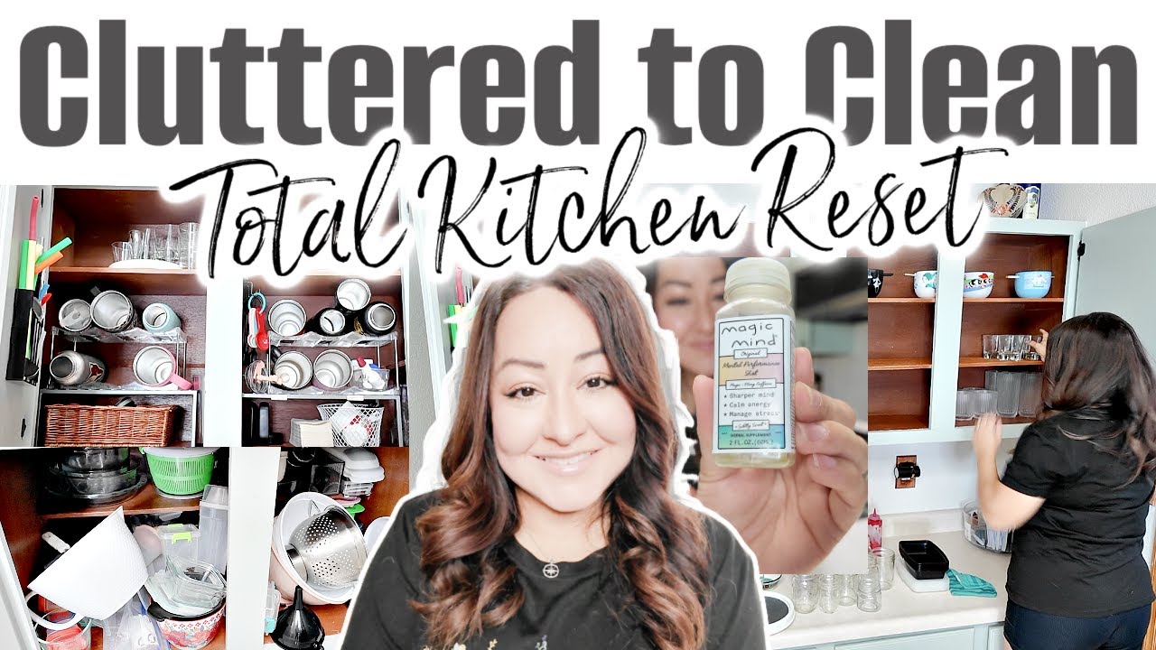 Cluttered To Clean: Small Kitchen Reset. Clean, Declutter, & Organize for a Clutter Free Space.