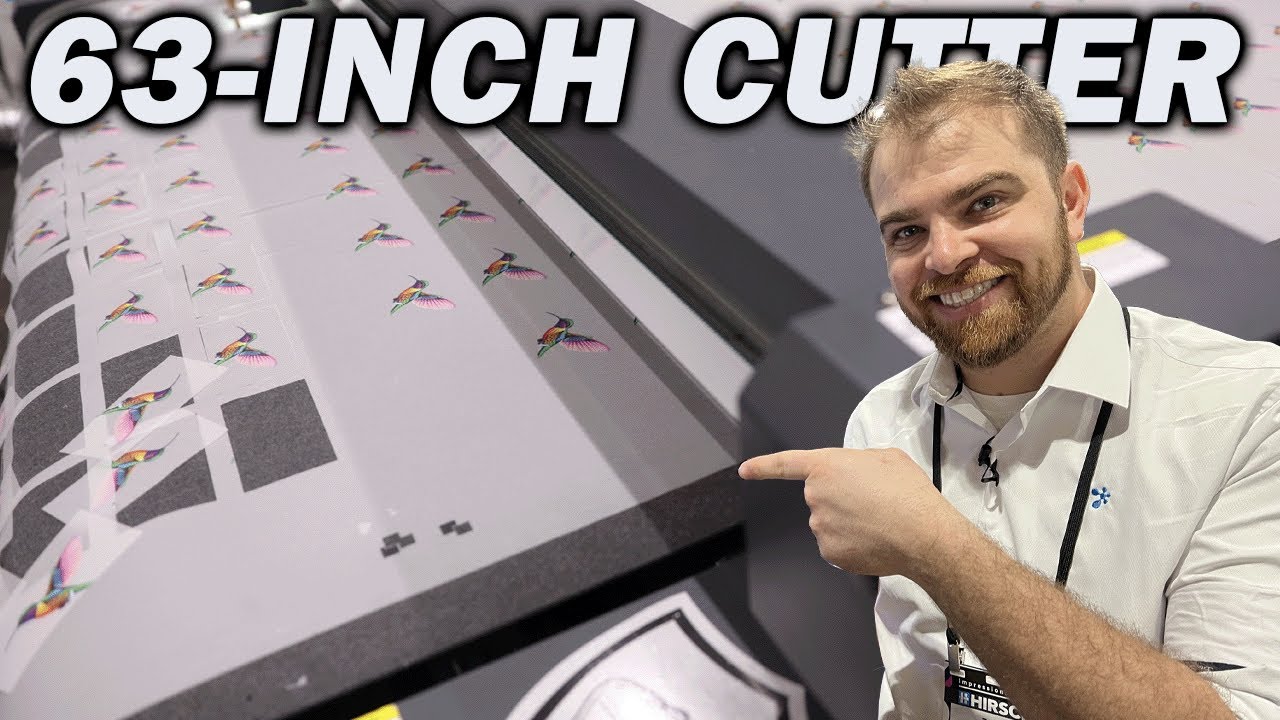 Save Time Cutting DTF Transfers with this 63-Inch Flatbed Cutter