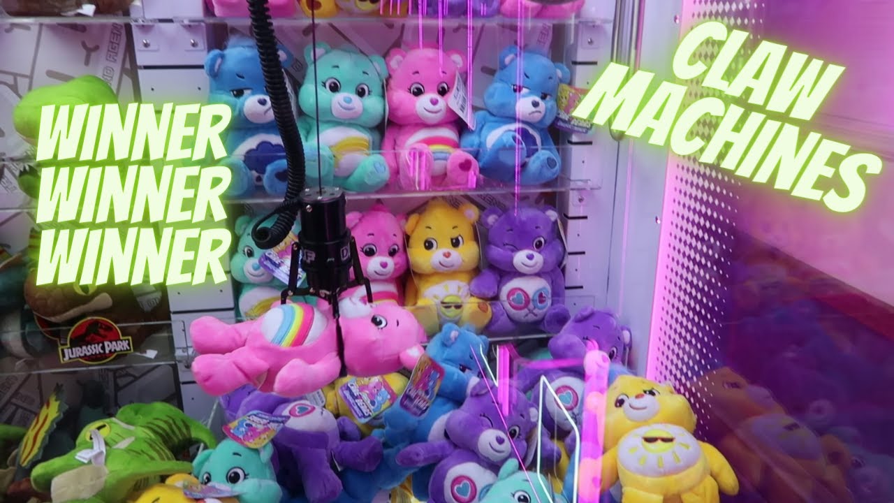 Playing CLAW MACHINES at 2 Melbourne Arcades - And Winning!! TMNT, Care Bears