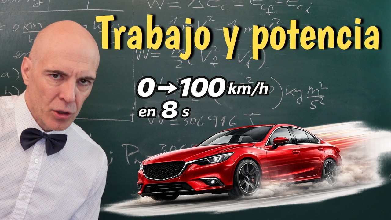 ¿Cuánto trabajo y potencia desarrolla este coche? | Trabajo y energía