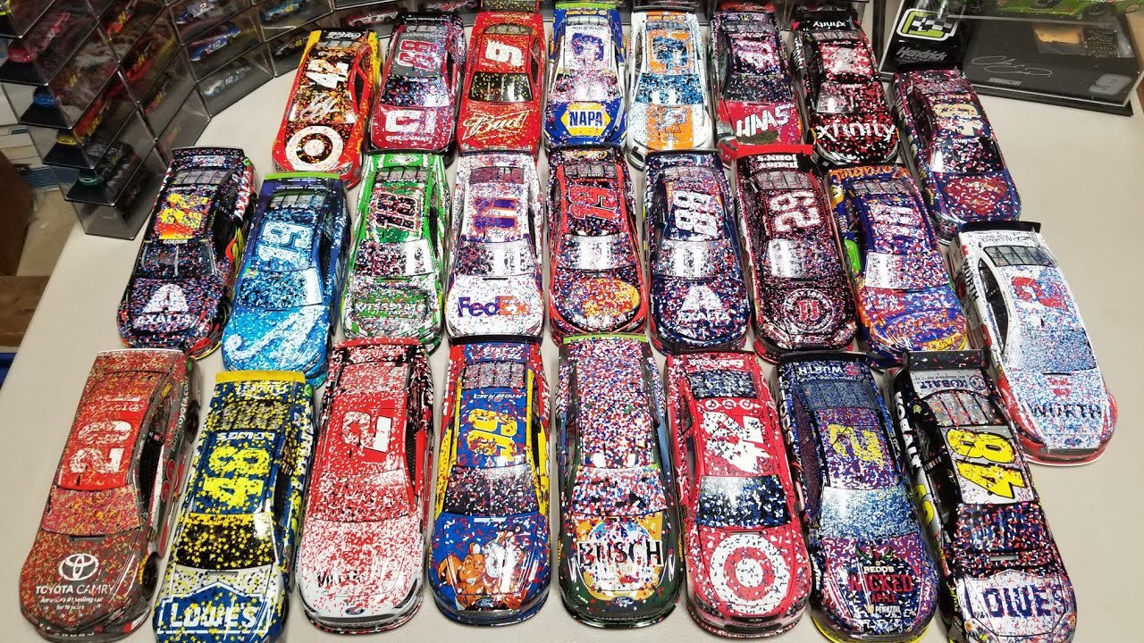 TOP 25 NASCAR Race Win Diecasts Confetti Cannon Edition