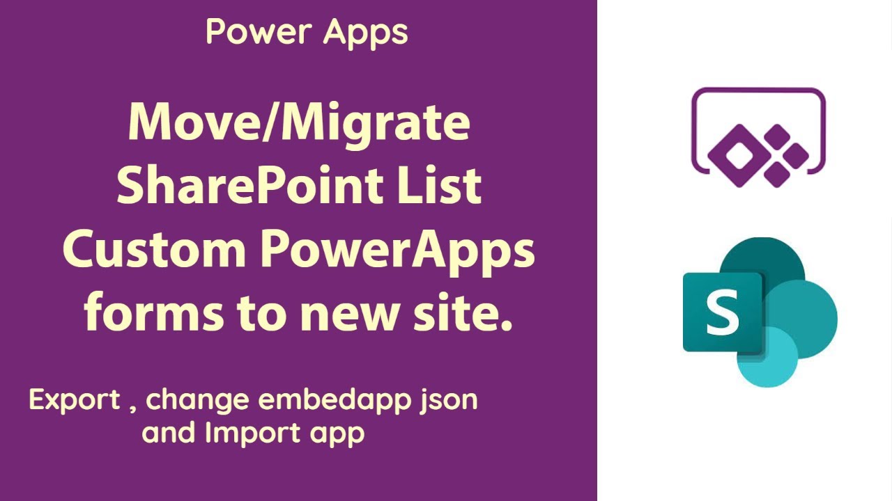 Переместить пользовательскую форму PowerApps списка SharePoint на другой новый сайт