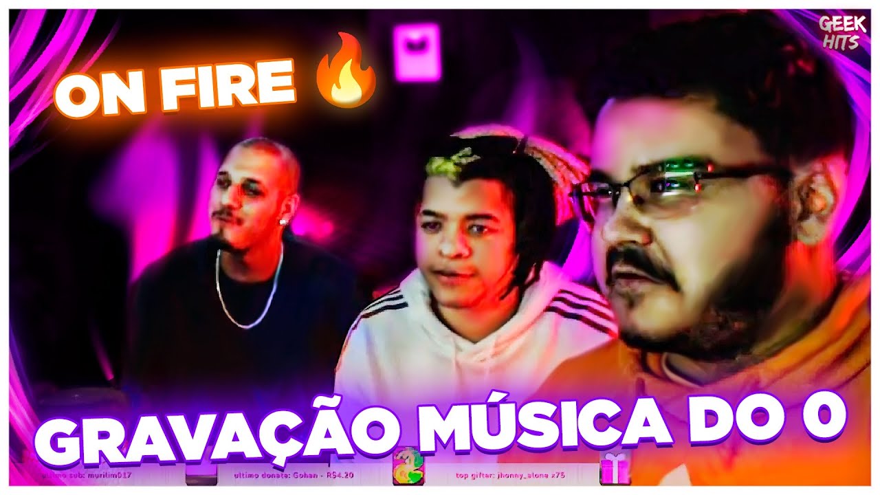 GRAVAÇÃO ON FIRE 🔥 LUCAS A.R.T. GABRIEL RODRIGUES MHRAP PEDRO QUALY 7 MINUTOZ 7MZ MUSIC - GEEK HITS