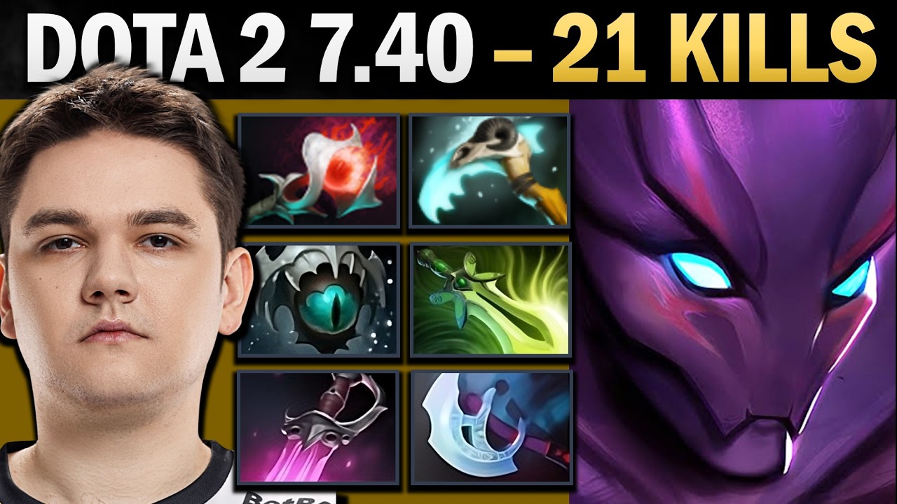 Spectre Pro Carry with Skadi and 21 Kills - Dota 7.41