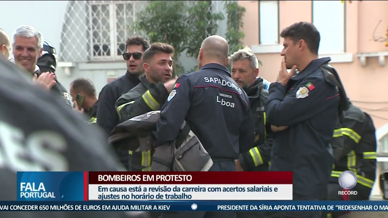 Bombeiros em Protesto