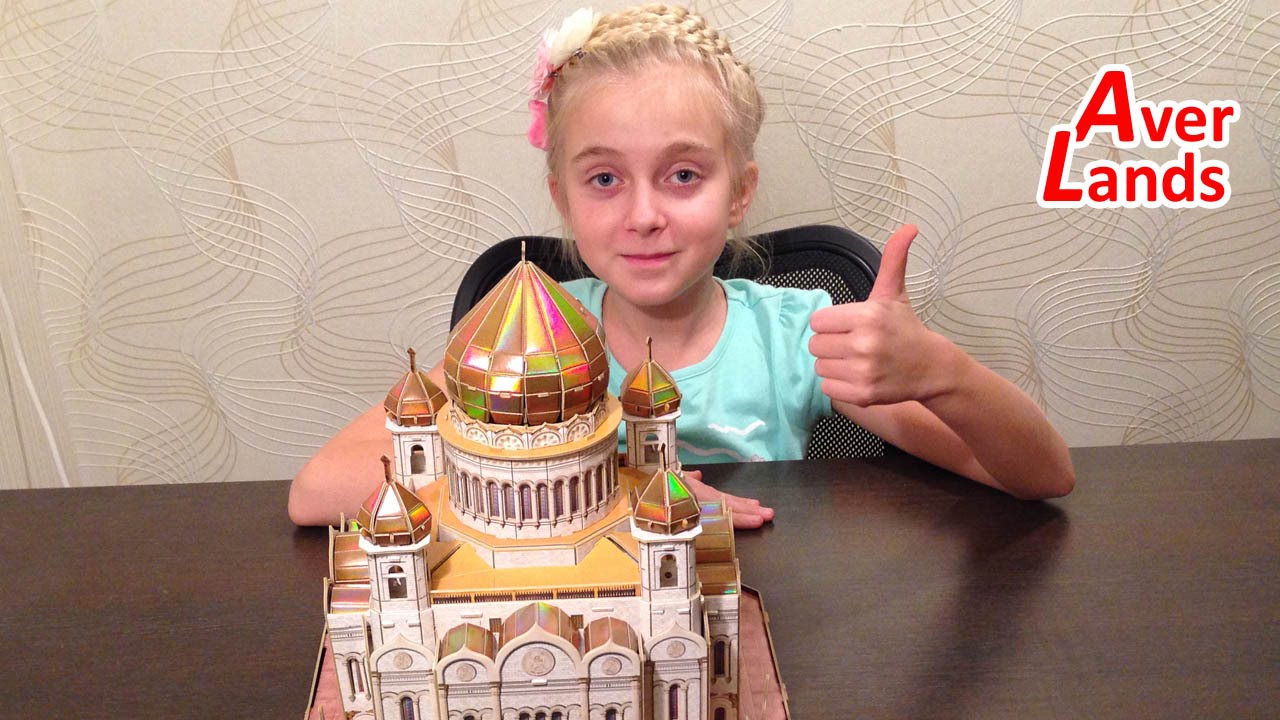 3D Пазл Храм Христа Спасителя. 3D Puzzle Cathedral of Christ the Saviour
