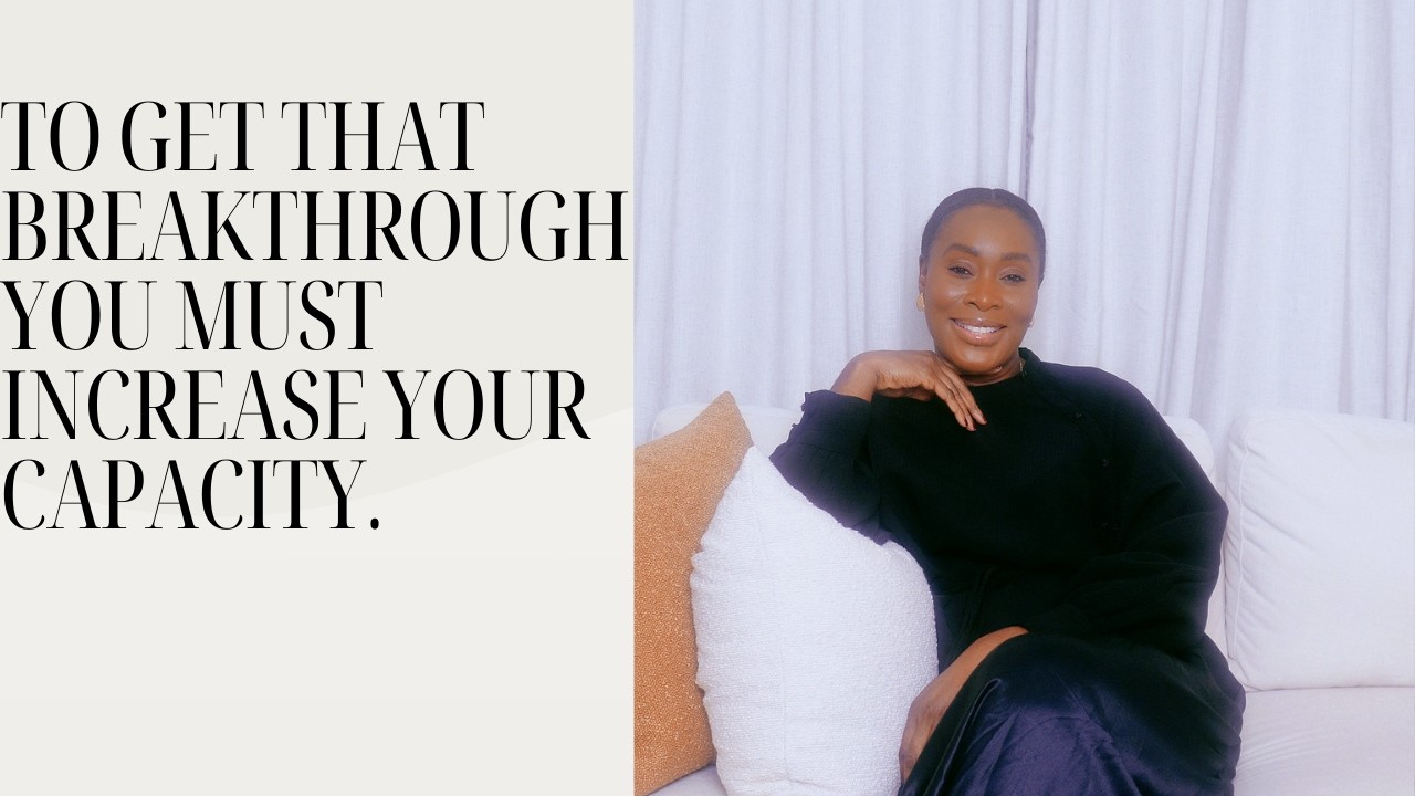 Increase Your Level Of Capacity To Receive. You