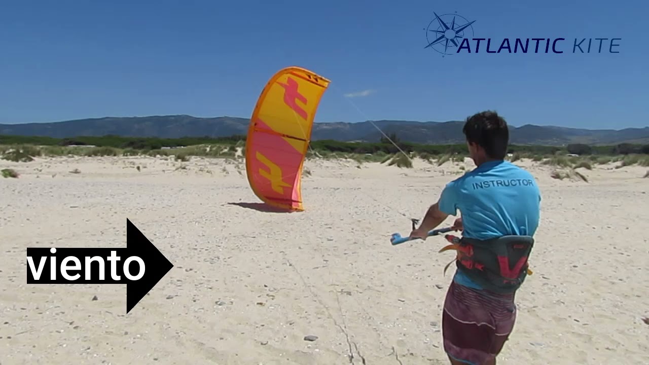 Vuelo de una cometa ( kite ) en tierra