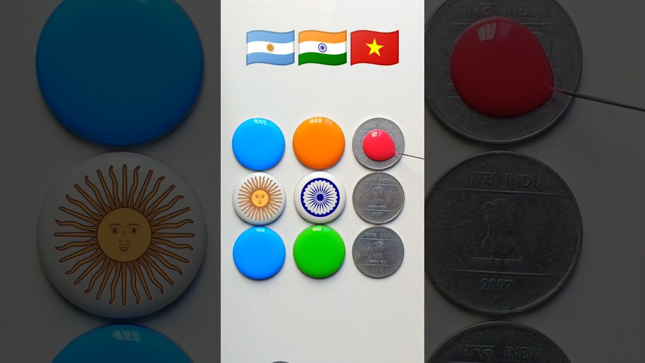 🇦🇷🇮🇳🇻🇳  Republic Day || Art Flag || #viral #15august #shorts #reels