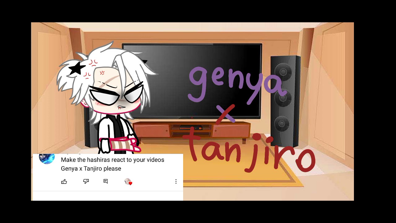 hashira react to genya x tanjiro