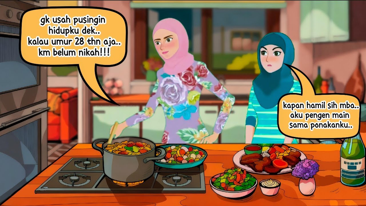 LEBARAN DI RUMAH MERTUA,PERTANYAAN KENA MENTAL YG MENAMPAR HATI | ANIMASI DRAMA #animasi