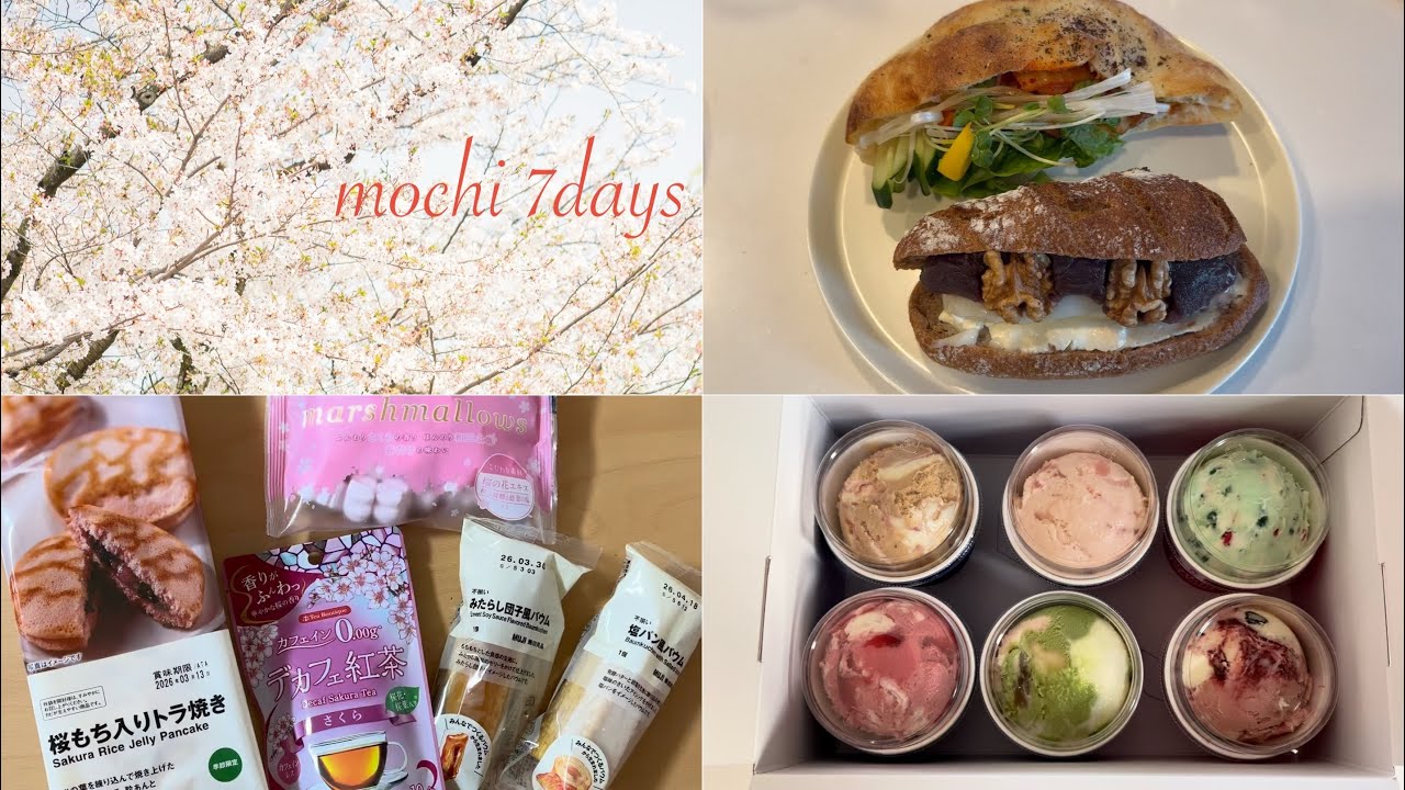 [vlog]食欲に負けて31アイスとお菓子を買いに行った日 / 美味しいパンに会いに行こう🥐