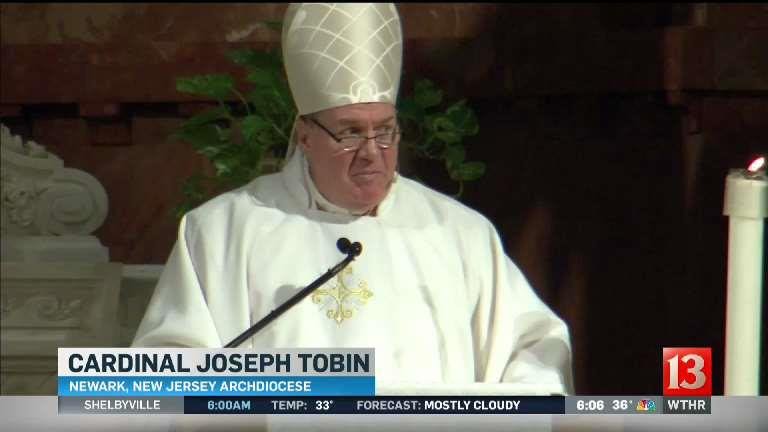 Hundreds attend farewell mass for Cardinal Tobin