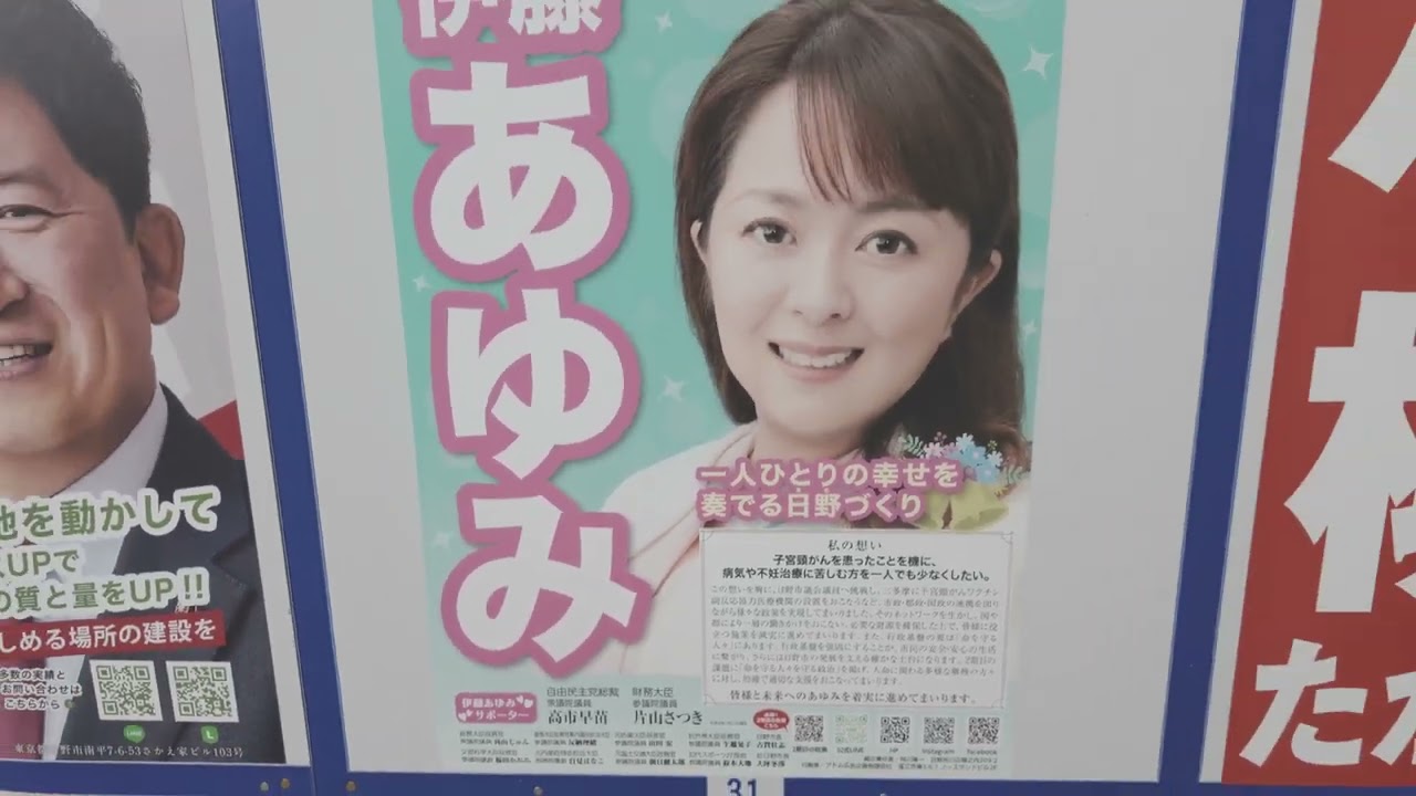 日野市議選（2026年2月15日投票）・選挙ボード紹介