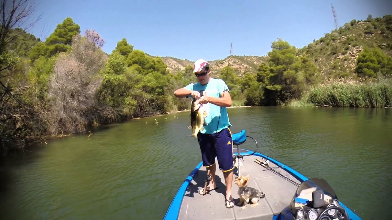 pesca de black bass en Fayon