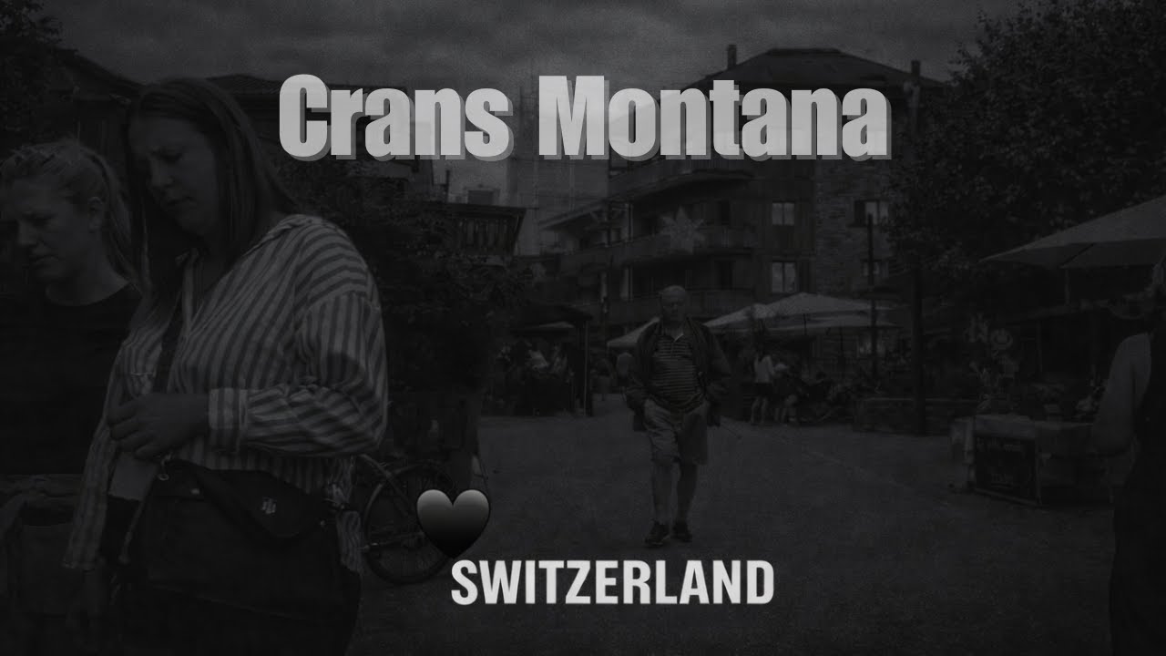 🖤 Crans Montana, Switzerland 🇨🇭 | Silent Walking Tour | 🖤 In Memory 【4K】