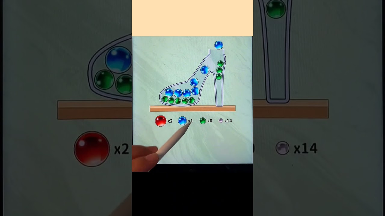 Put all the glass beads into the bottle,