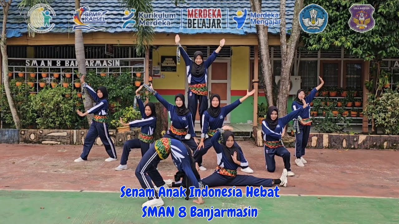 Lomba Senam Anak Indonesia Hebat 2025_SMA Negeri 8 Banjarmasin_Kalimantan Selatan
