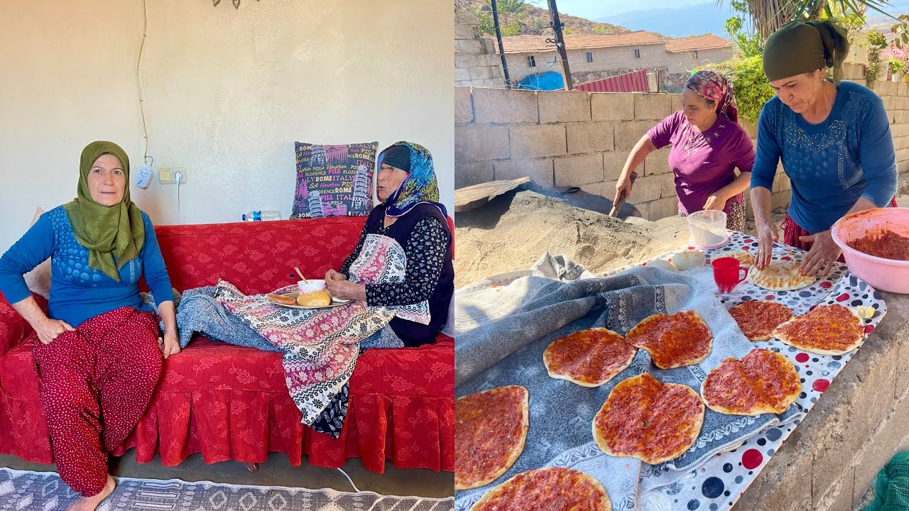 NENEM'İN KÖY EVİNDE TANDIR EKMEĞİ BİBERLİ EKMEK YAPIMI | EN GÜZEL KÖY EKMEĞİ NASIL YAPILIR