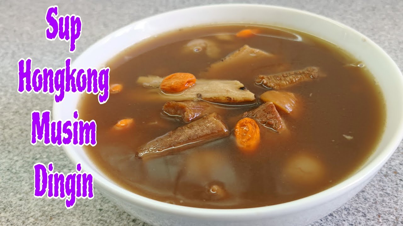SUP MUSIM DINGIN ALA HONGKONG || SUP DAGING BEIQI DANGSAM DAN HERBAL CINA || CHINESE SOUP RECIPES