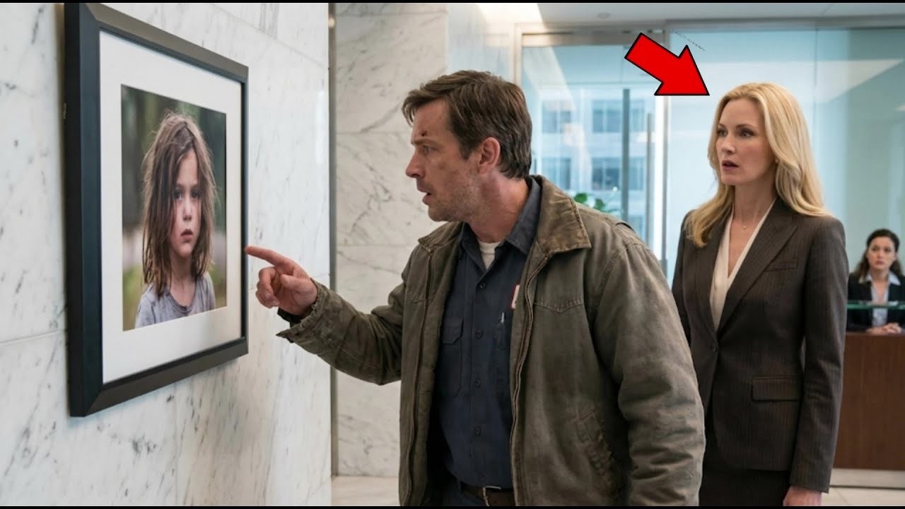 Papá soltero pobre pregunta a CEO: “¿Por qué está la foto de mi hija en tu pared?”…la verdad impacta