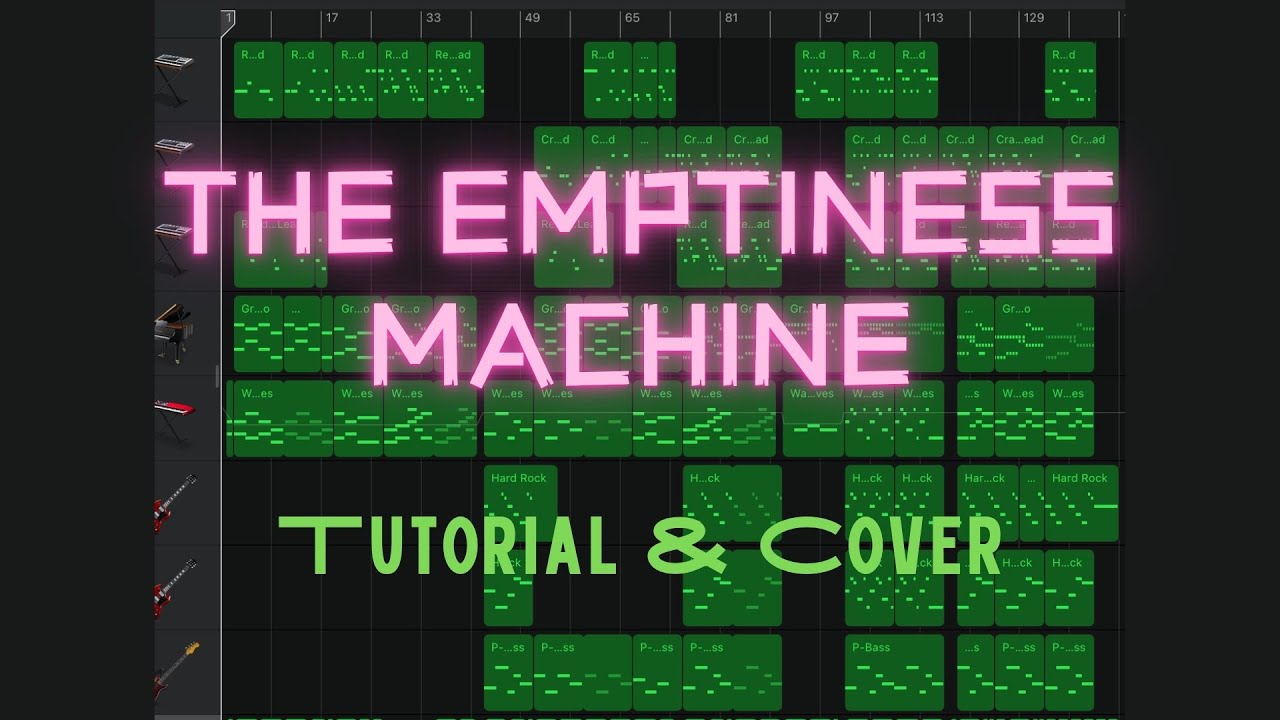 【 GarageBand 】Linkin Park - The Emptiness Machine ( Tutorial & Cover )
