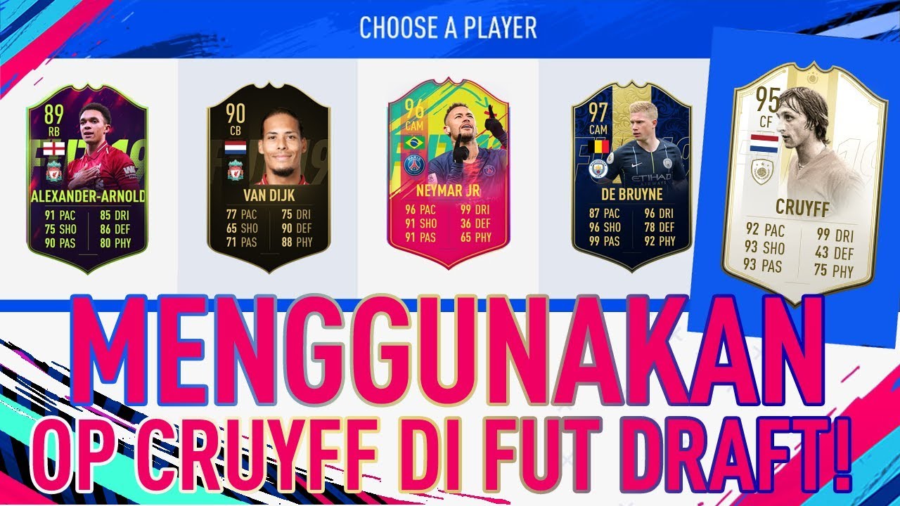 Menggunakan Prime Icon Moments Johan Cruyff di FUT Draft!