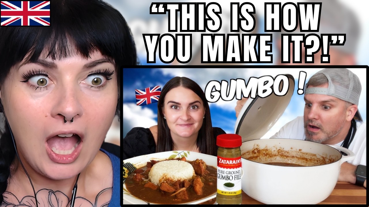British Girl Reacts to Brits Trying Gumbo for the First Time