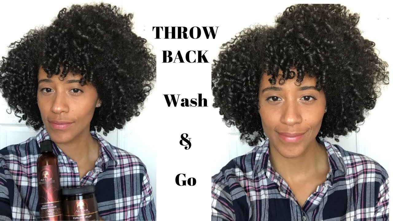 Wash and go using As I Am | KraziiCurls