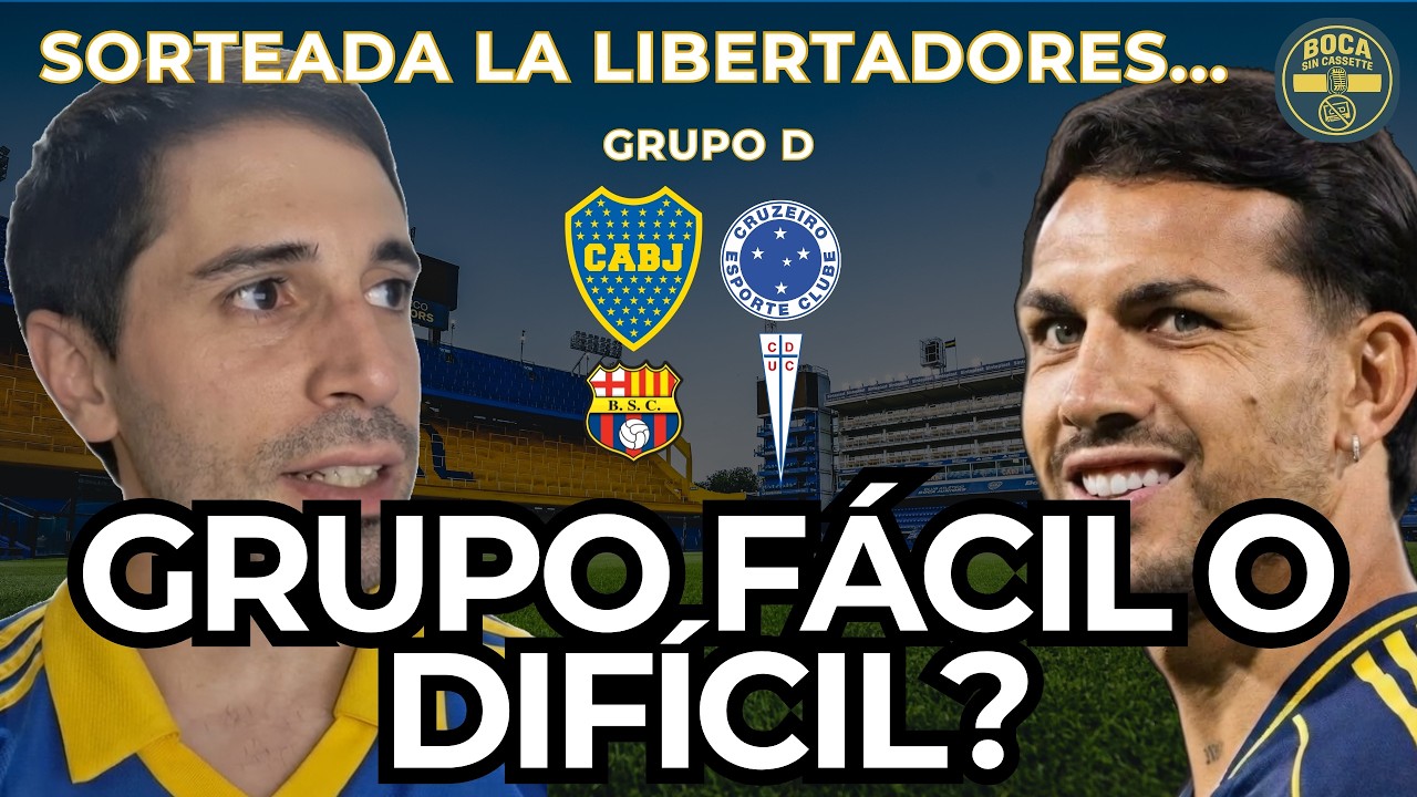 ¿GRUPO DIFÍCIL PARA BOCA? COPA LIBERTADORES SORTEADA, LA MANIJA ES TOTAL!