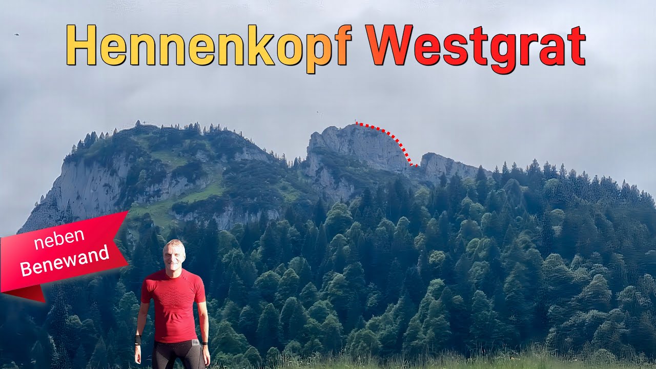 Hennenkopf Westgrat (1613m) - Luftiger Grat bei der Benediktenwand