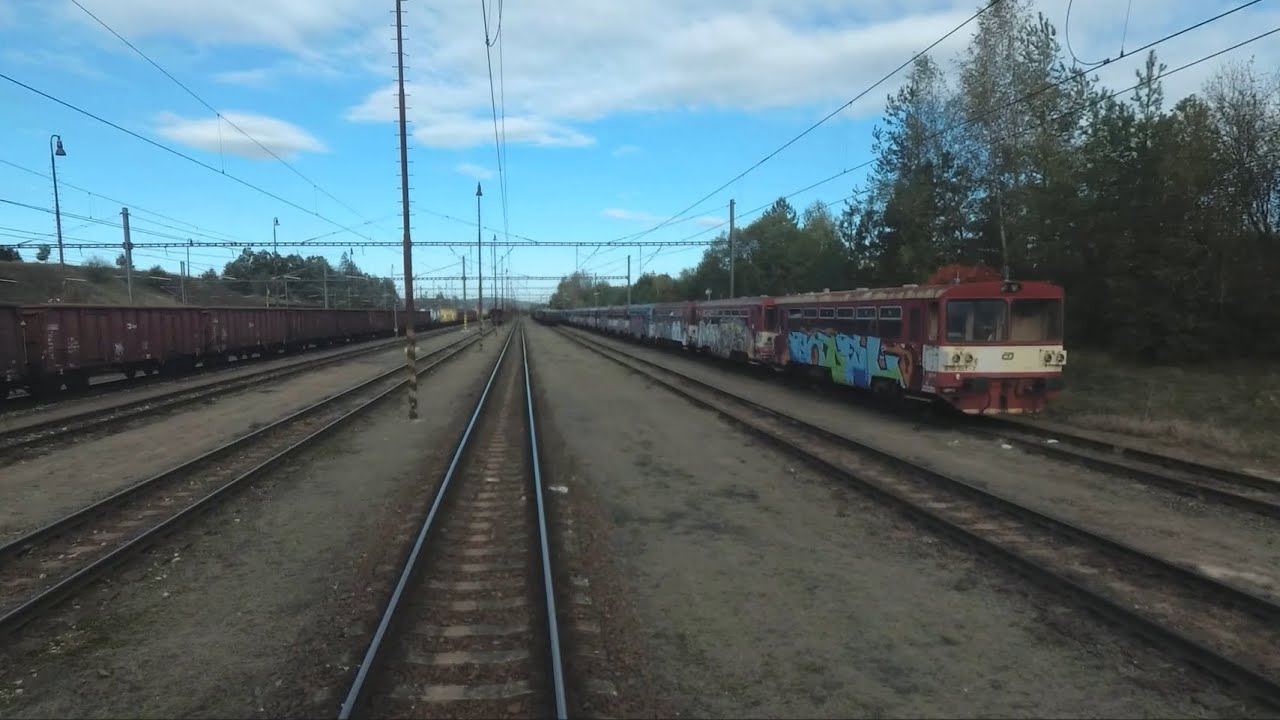 CabView: Česká Třebová - průjezd celým uzlem po severní spojovací před rekonstrukcí 10/2024