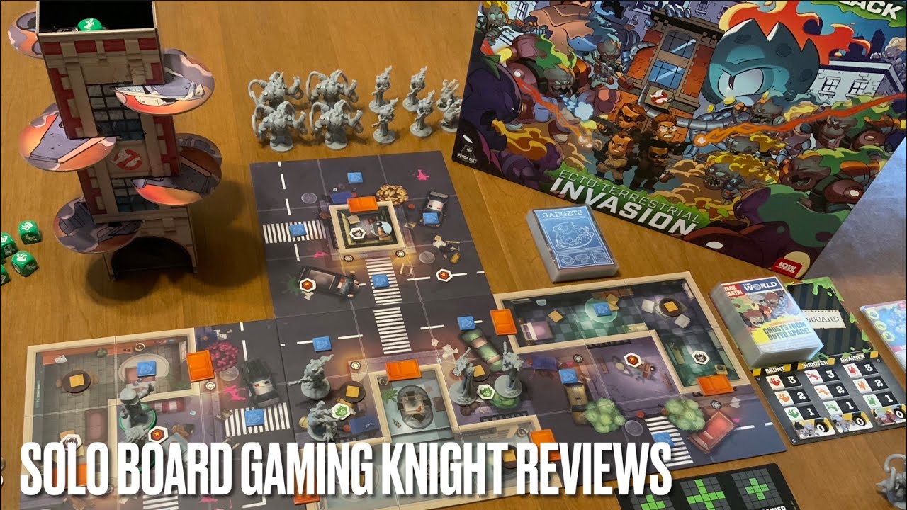 Ghostbusters X Men In Black: Ecto-Terrestrial Invasion Solo Board Game REVIEW - SBGK