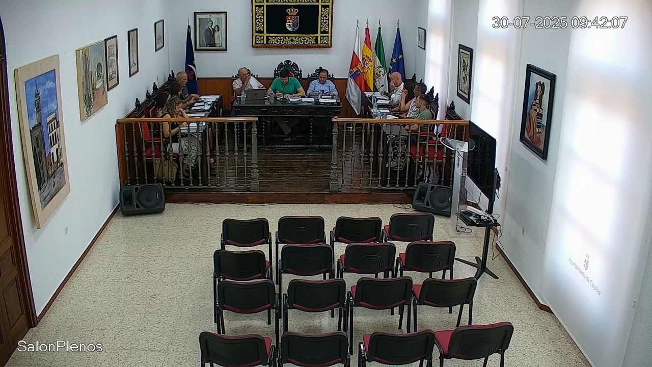 Pleno Ordinario 30 de julio, 2025 | Ayuntamiento de Calañas