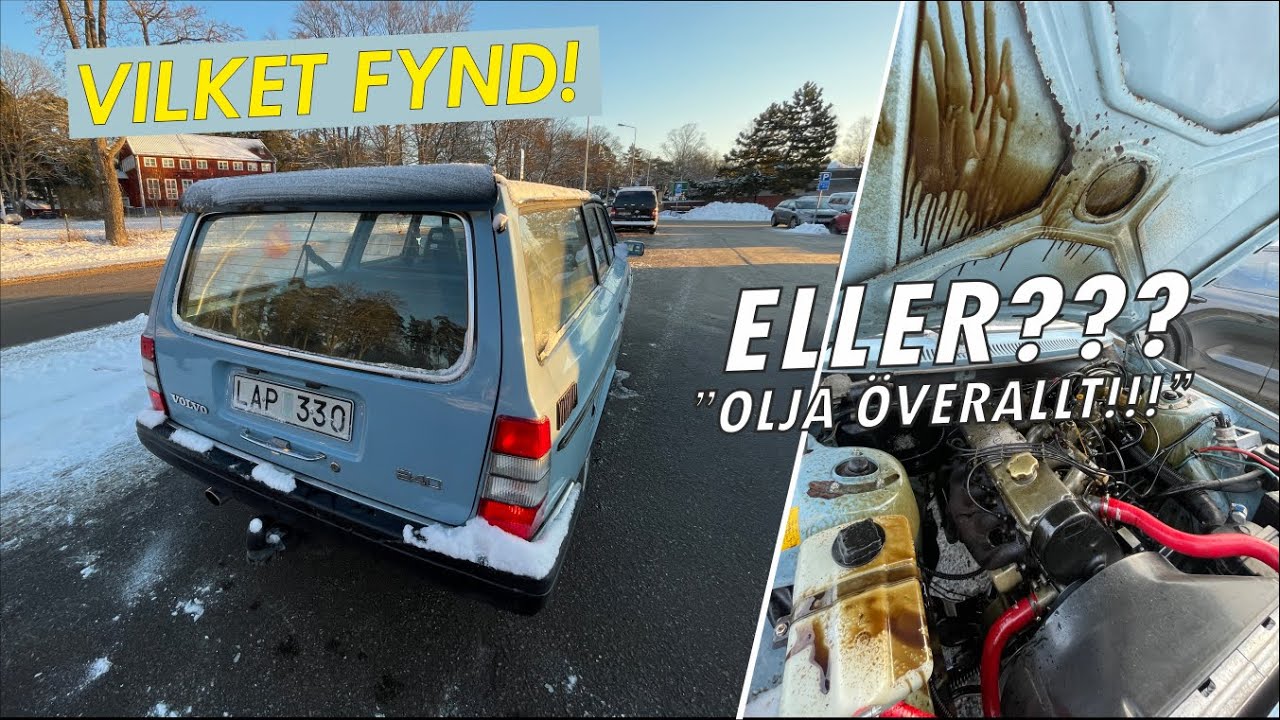 Köper SUPERFIN Volvo 245 - MEN TAR JAG MIG HEM???? Kör 50 mil utan olja i motorn